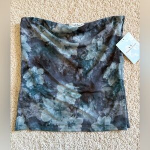 NWT Rebellious Dreamer Floral Mesh Tube Top
